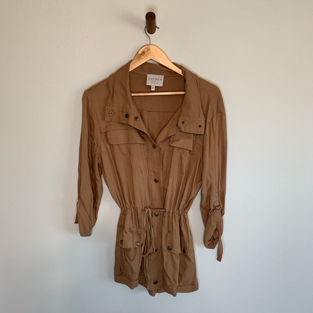 Hayden LA Drawstring Jacket Tan